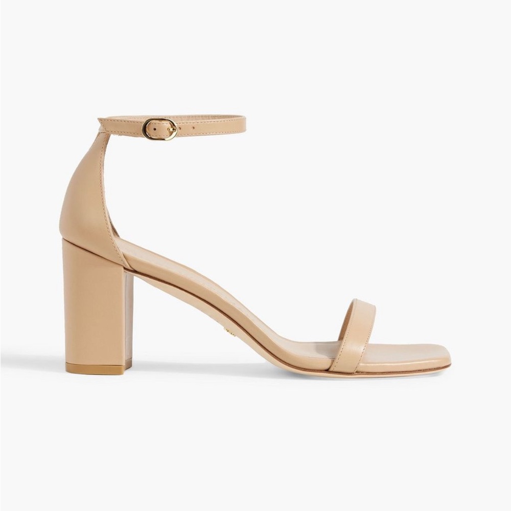 Stuart Weitzman Beige Ankle Strap Heels